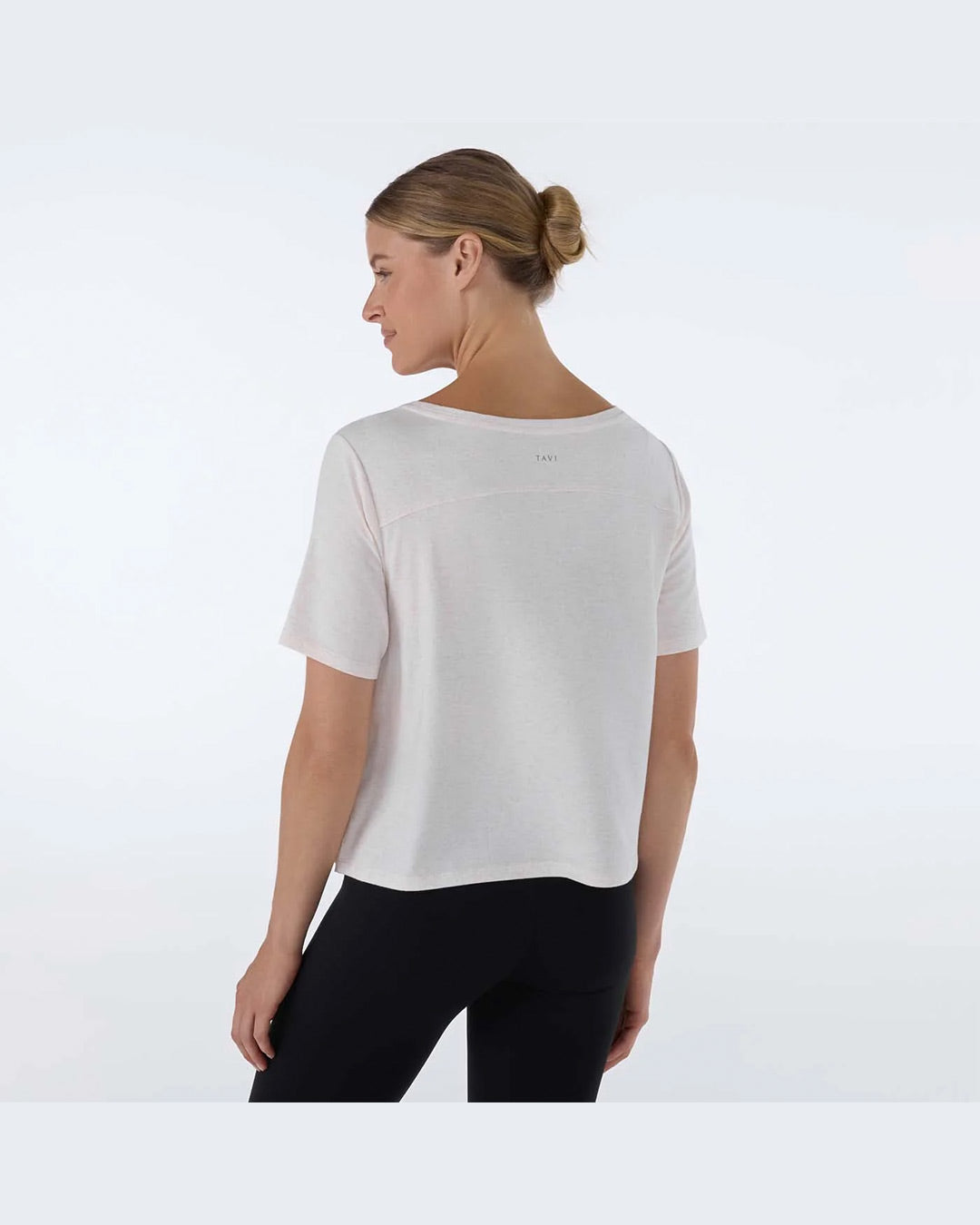 TAVI Wide Scoop Neck Tee - Oat