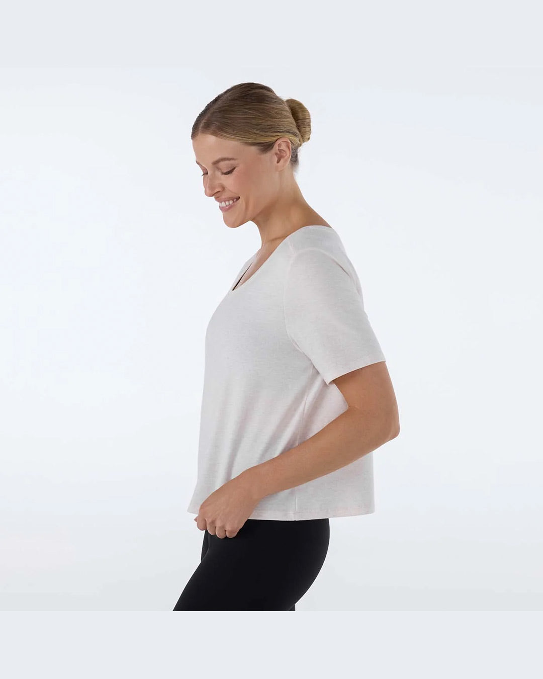 TAVI Wide Scoop Neck Tee - Oat