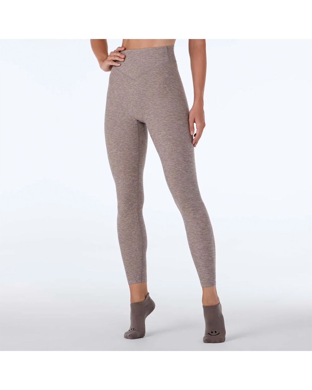 TAVI TaviCloud High Waisted 7/8 Smooth Rise Legging - Pebble Space Dye