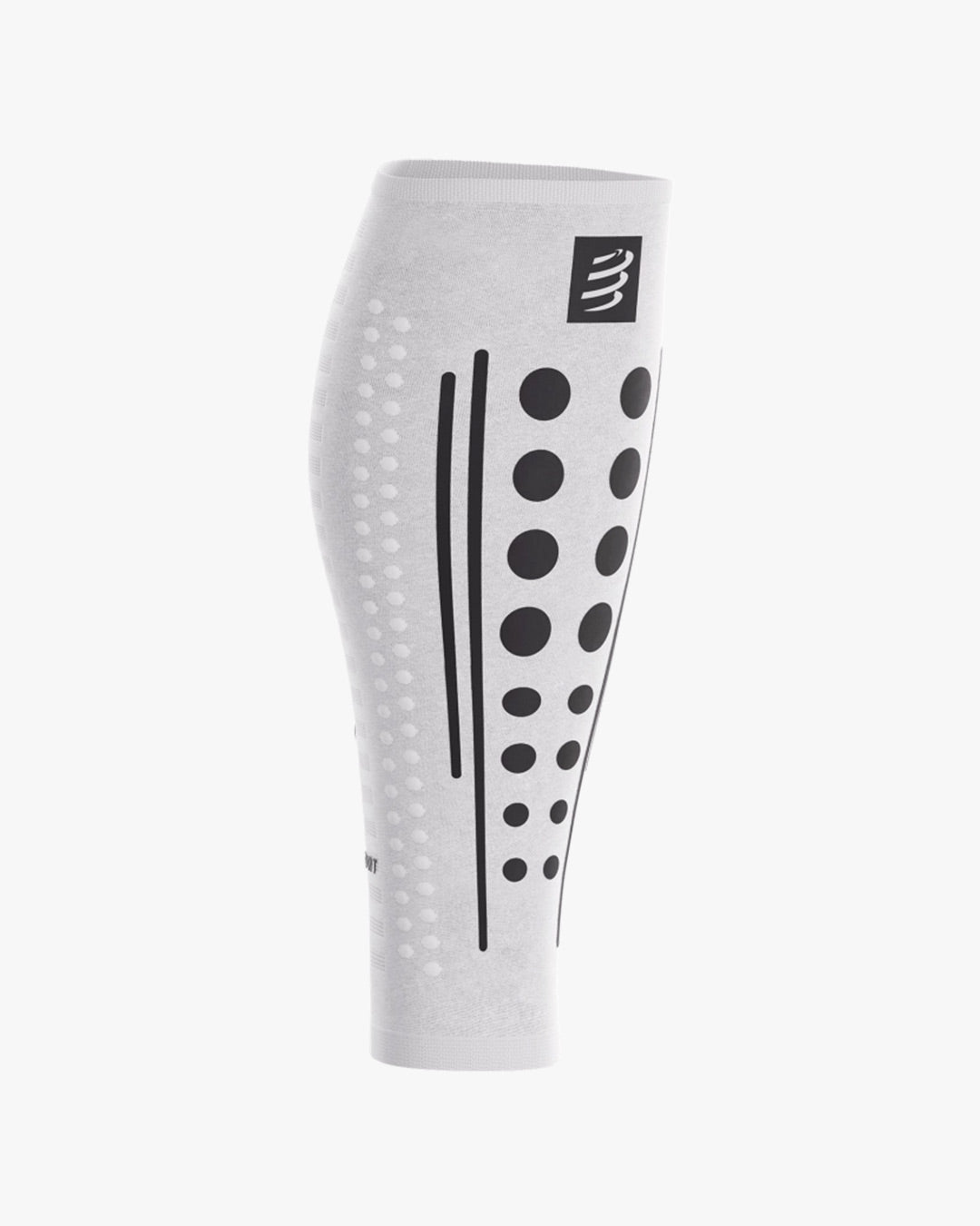 Compressport Unisex's R2 Aero 2.0 Calf Sleeves - White/Black