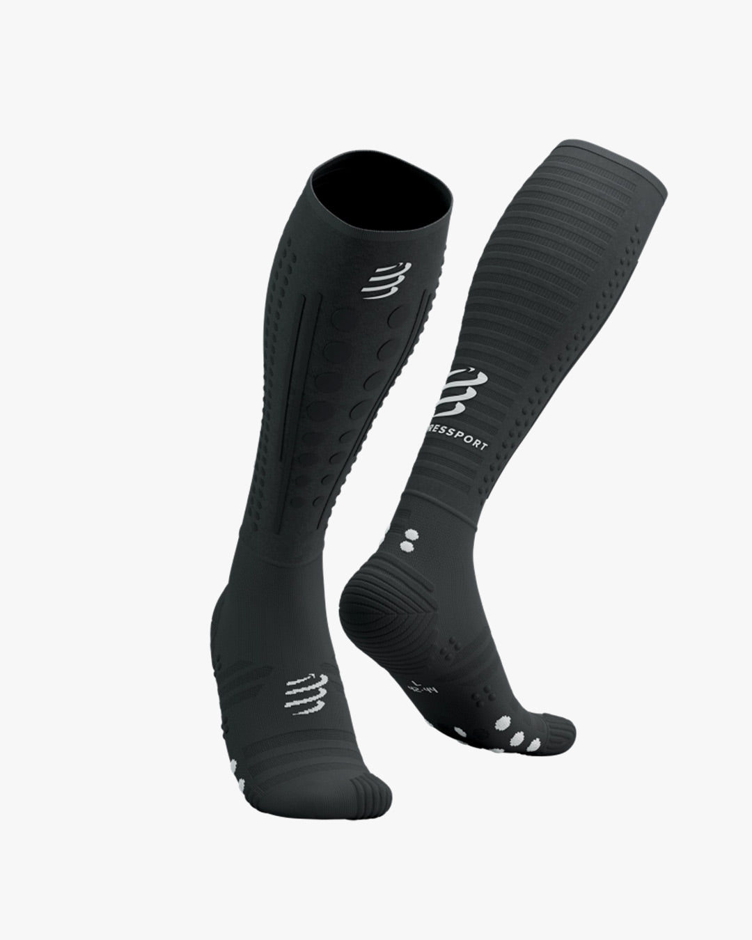 Compressport Unisex's Full Socks Aero 2.0 - Black/White