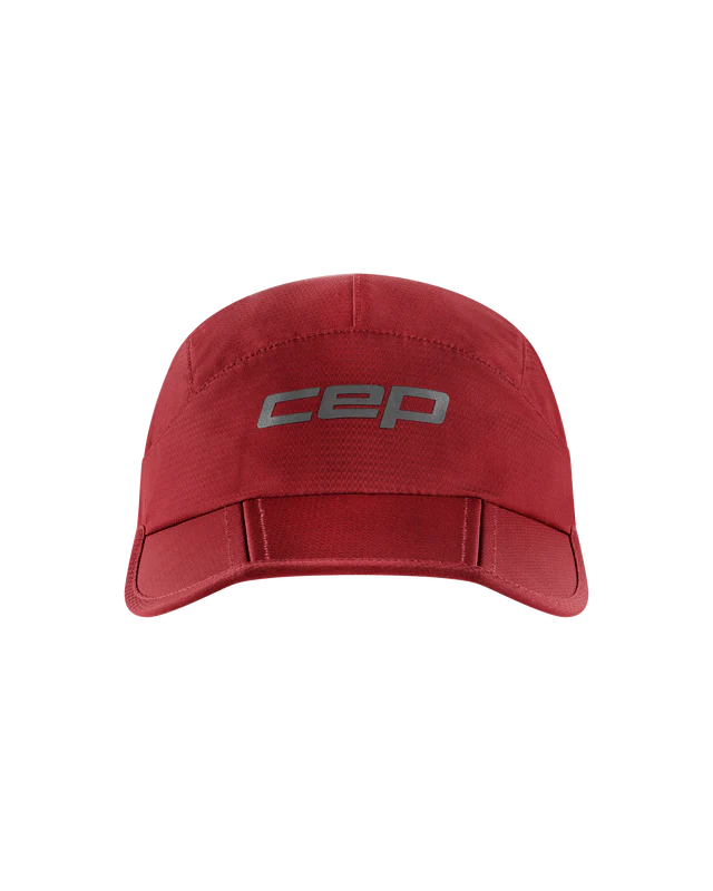 CEP Unisex's Run Foldable Cap - Burgundy