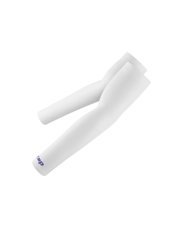 CEP Unisex's Run Ultralight Short Arm Sleeves - White