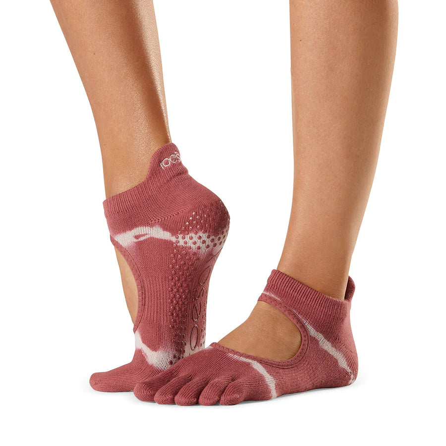 ToeSox Half Toe Bellarina Grip Socks Echo