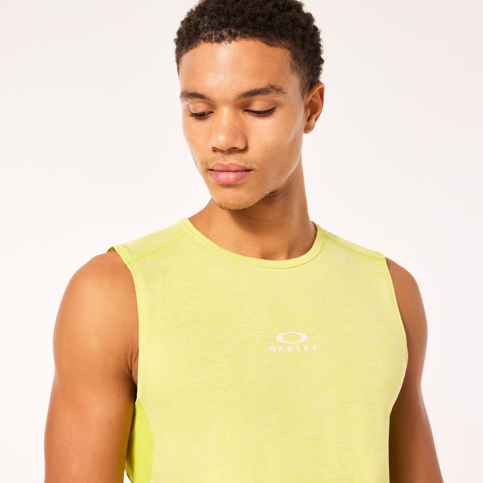 Oakley O Fit RC Sleeveless Tee - Sulphur/White Heather