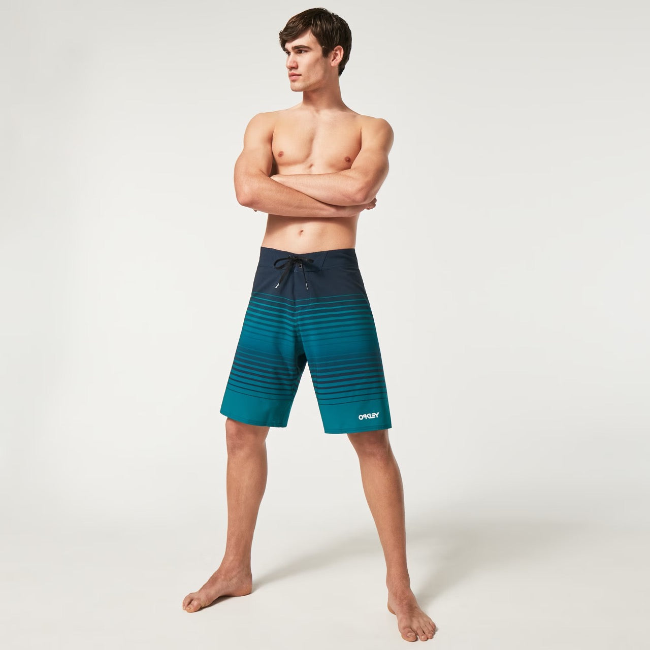 Oakley Fade Out 21 Rc Boardshort - Green/Fathom Stripes