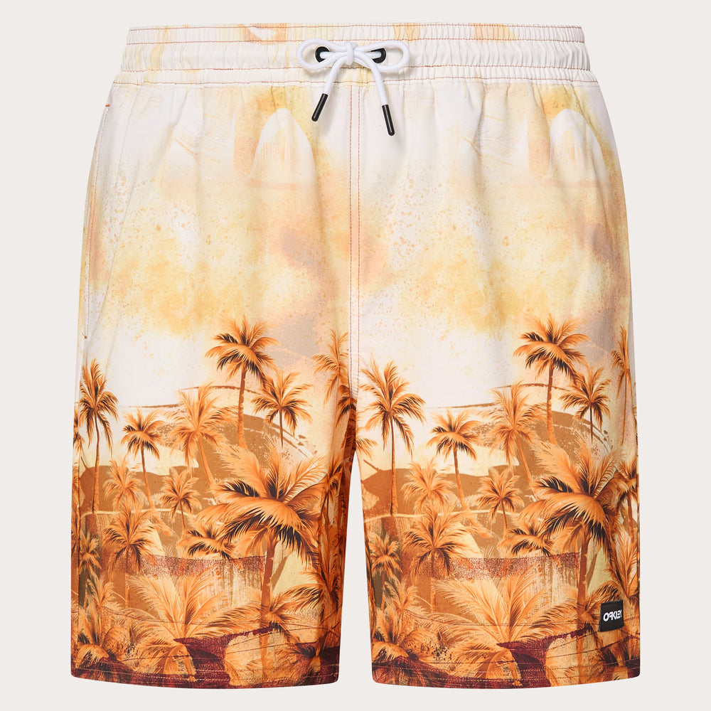 Oakley Canary Palms RC 18" BeachShort - Palm Print Grenache