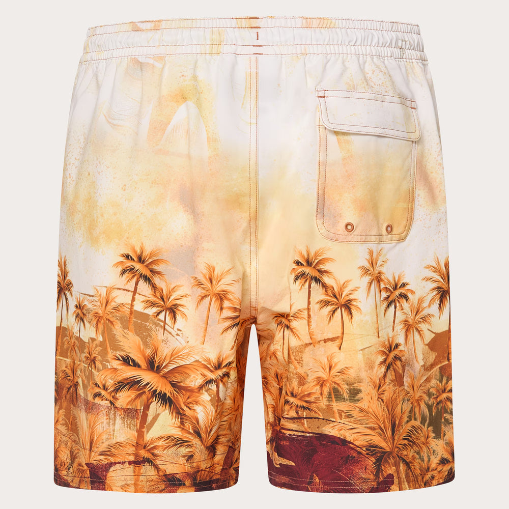 Oakley Canary Palms RC 18" BeachShort - Palm Print Grenache