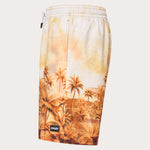 Oakley Canary Palms RC 18" BeachShort - Palm Print Grenache