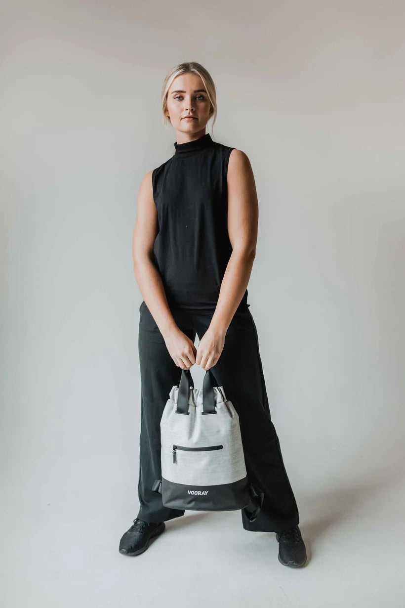 VOORAY Flex Cinch Backpack - Heather Gray