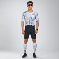 ZOOT Men's Elite Racesuit Sublimated with Side Pockets - White Hot