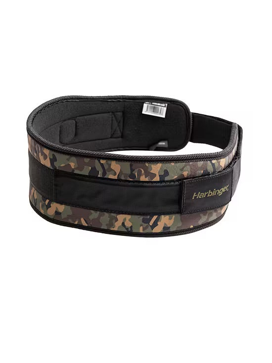 Harbinger Unisex's 4.5inch Foam Core Belt - Woodland Camo