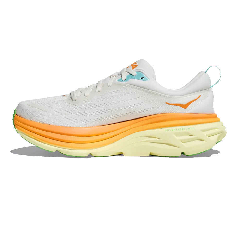 HOKA Men's Bondi 8 - Blanc de Blanc/Solar Flare – Key Power Sports