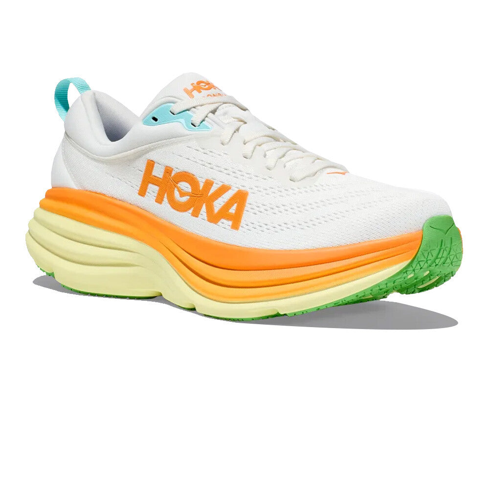 HOKA Men's Bondi 8 - Blanc de Blanc/Solar Flare – Key Power Sports