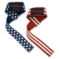 Harbinger Unisex's Padded Cotton Lifting Straps - Flag