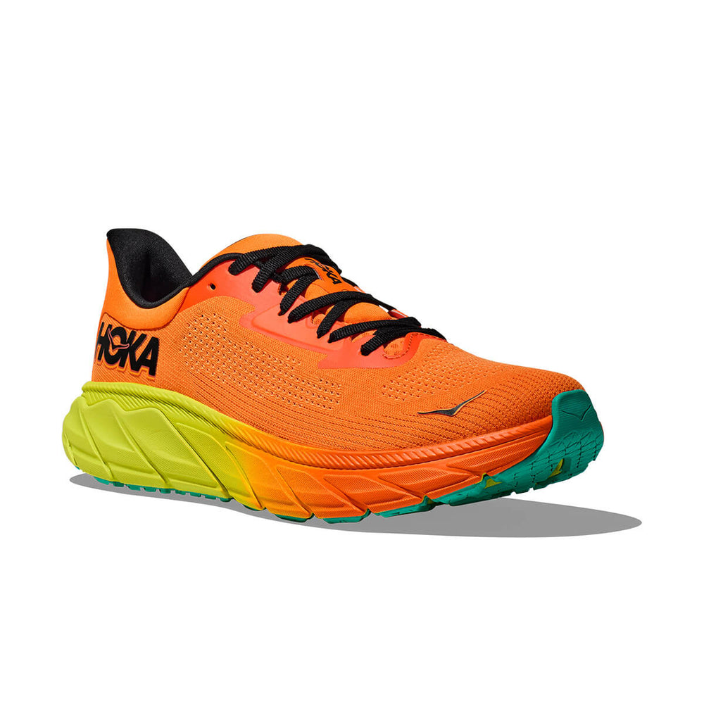 HOKA Women's Arahi 7 - Electric Tangerine/Black