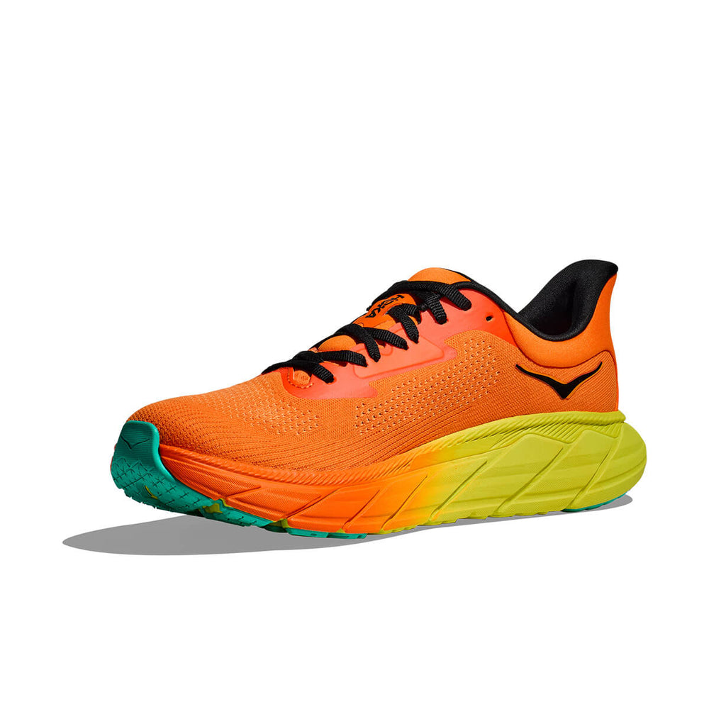 HOKA Women's Arahi 7 - Electric Tangerine/Black