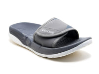 VELOUS Unisex's Hoya Slide - Light Gray/White