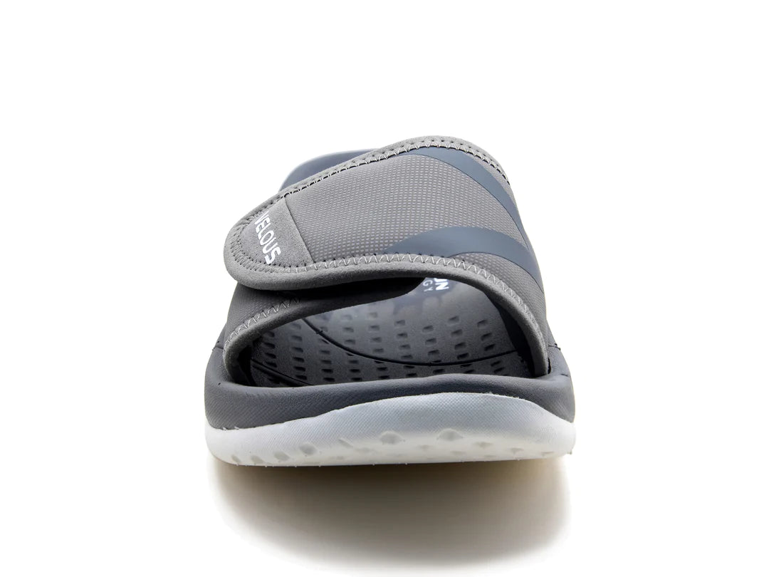 VELOUS Unisex's Hoya Slide - Light Gray/White