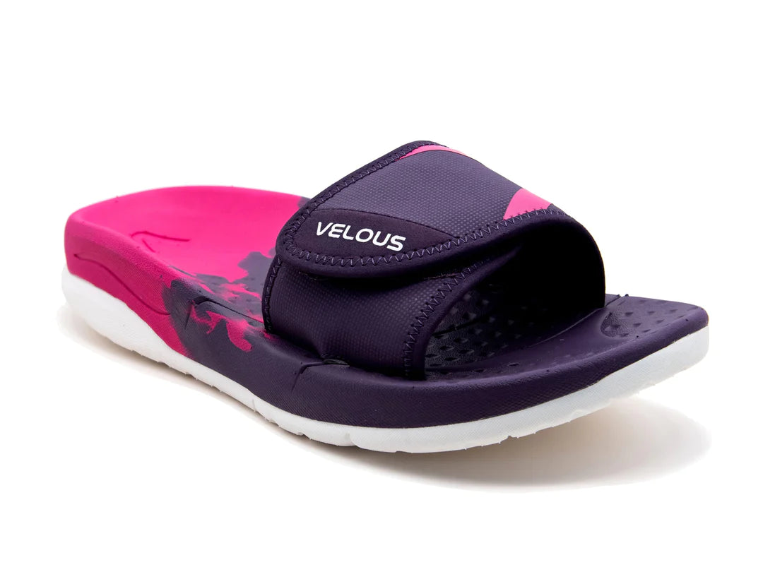 VELOUS Unisex's Hoya Slide - Pink/Purple/White