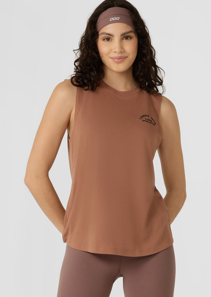 Lorna Jane Lotus Muscle Tank - Clove