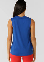 Lorna Jane Lotus Muscle Tank - Cobalt Blue