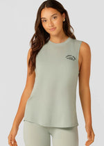 Lorna Jane Lotus Muscle Tank - Iced Matcha