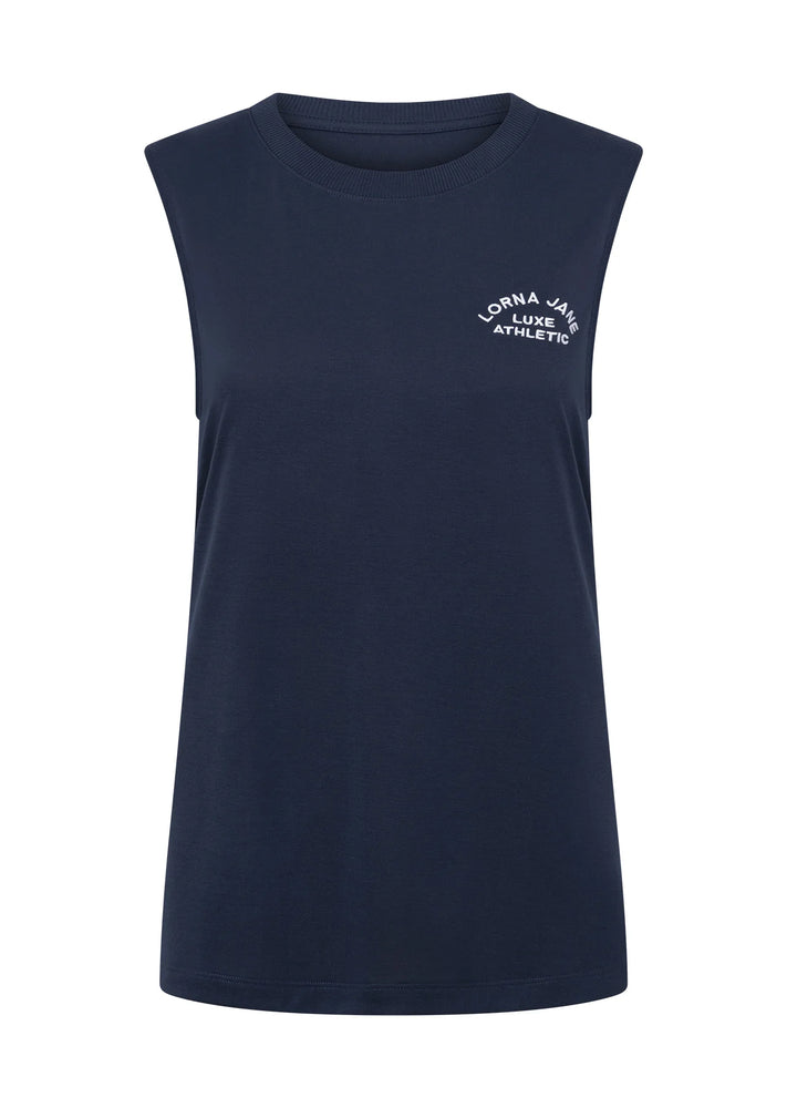 Lorna Jane Lotus Muscle Tank - Imperial Blue