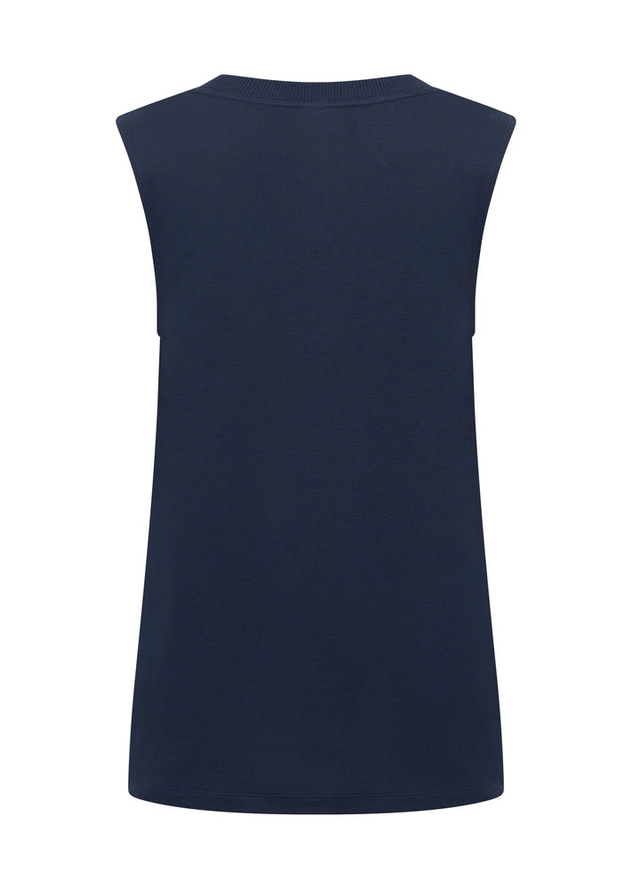 Lorna Jane Lotus Muscle Tank - Imperial Blue