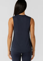 Lorna Jane Lotus Muscle Tank - Imperial Blue