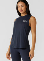 Lorna Jane Lotus Muscle Tank - Imperial Blue