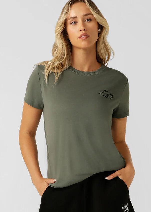 Lorna Jane Lotus T-Shirt - Agave Green