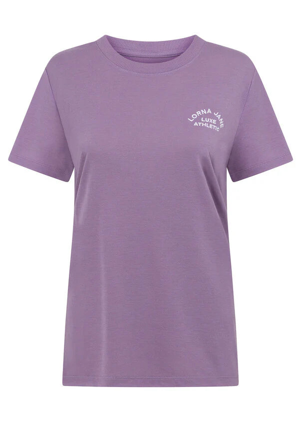 Lorna Jane Lotus T-Shirt - Dusted Violet