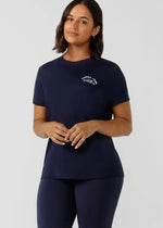 Lorna Jane Lotus T-Shirt - French Navy