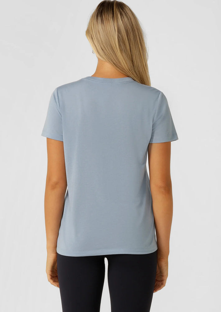 Lorna Jane Lotus T-Shirt - Glacier Blue