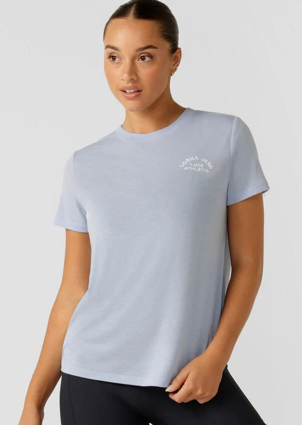 Lorna Jane Lotus T-Shirt - Light Moontide