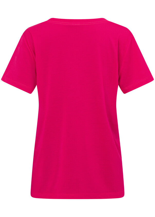 Lorna Jane Lotus T-Shirt - Neon Raspberry