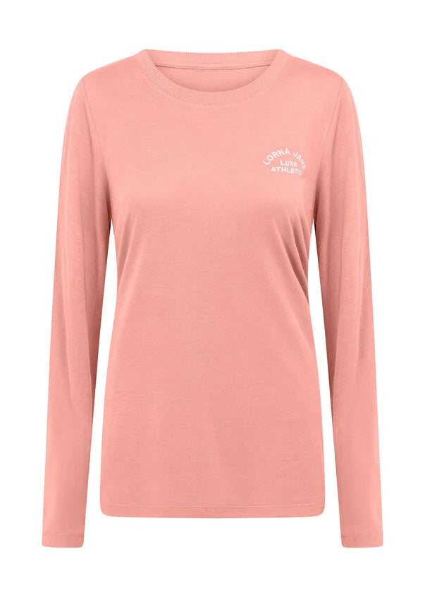 Lorna Jane Lotus Long Sleeve Top - Ash Rose