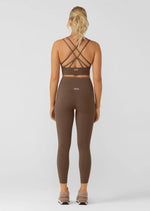 Lorna Jane Lotus No Chafe Ankle Biter Leggings - Chocolate