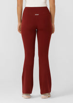 Lorna Jane Lotus Flared Full Length Leggings - Sepia