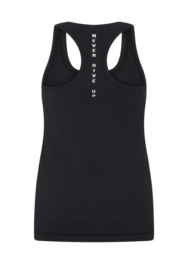 Lorna Jane Amy Fitted Active Rib Tank - Black