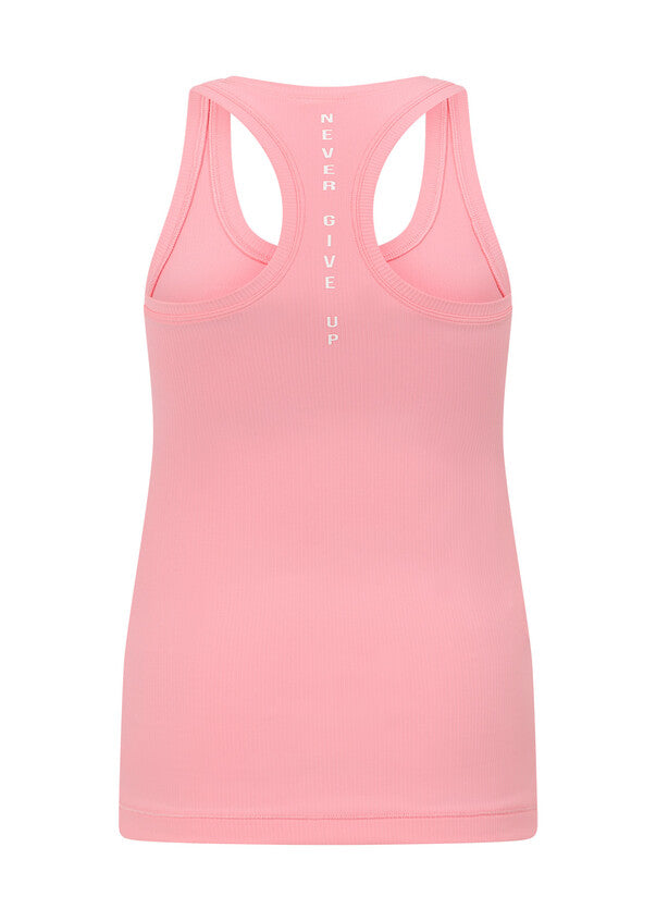 Lorna Jane Amy Fitted Active Rib Tank - Strawberry Lemonade