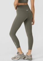 Lorna Jane Lotus No Chafe Phone Pocket Ankle Biter Leggings - Agave Green