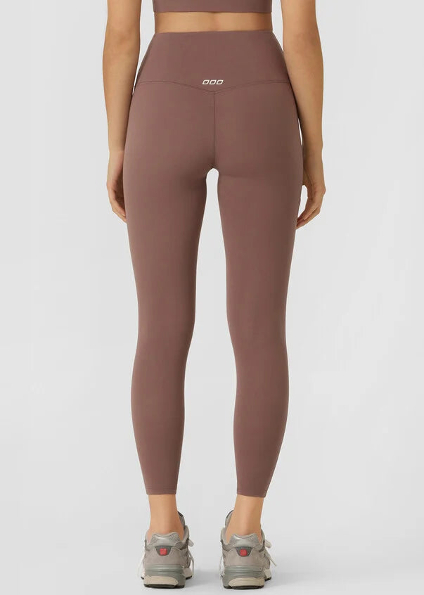 Lorna Jane Lotus No Chafe Phone Pocket Ankle Biter Leggings - Stone