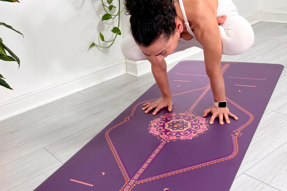 Liforme Mindful Garden Yoga Mat - Purple