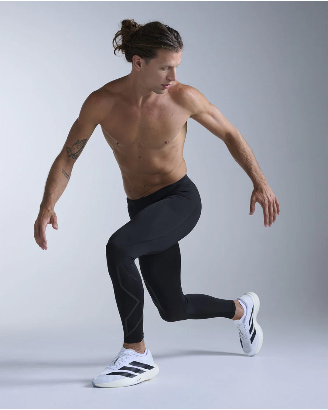 2XU Men's Core Compression Tights - Black/Black