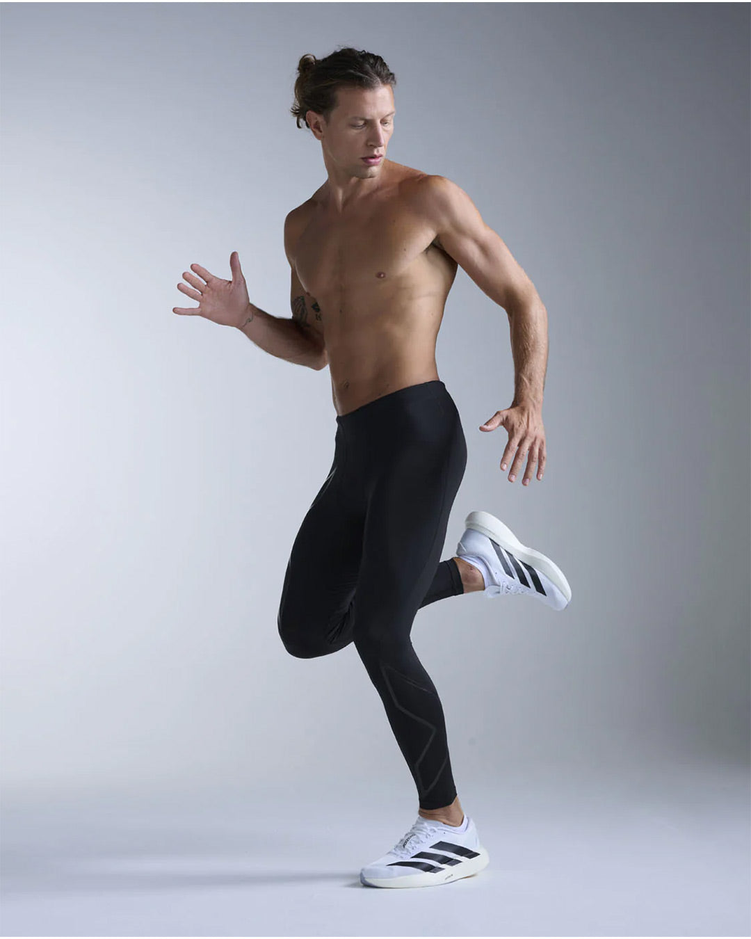 2XU Men's Core Compression Tights - Black/Black