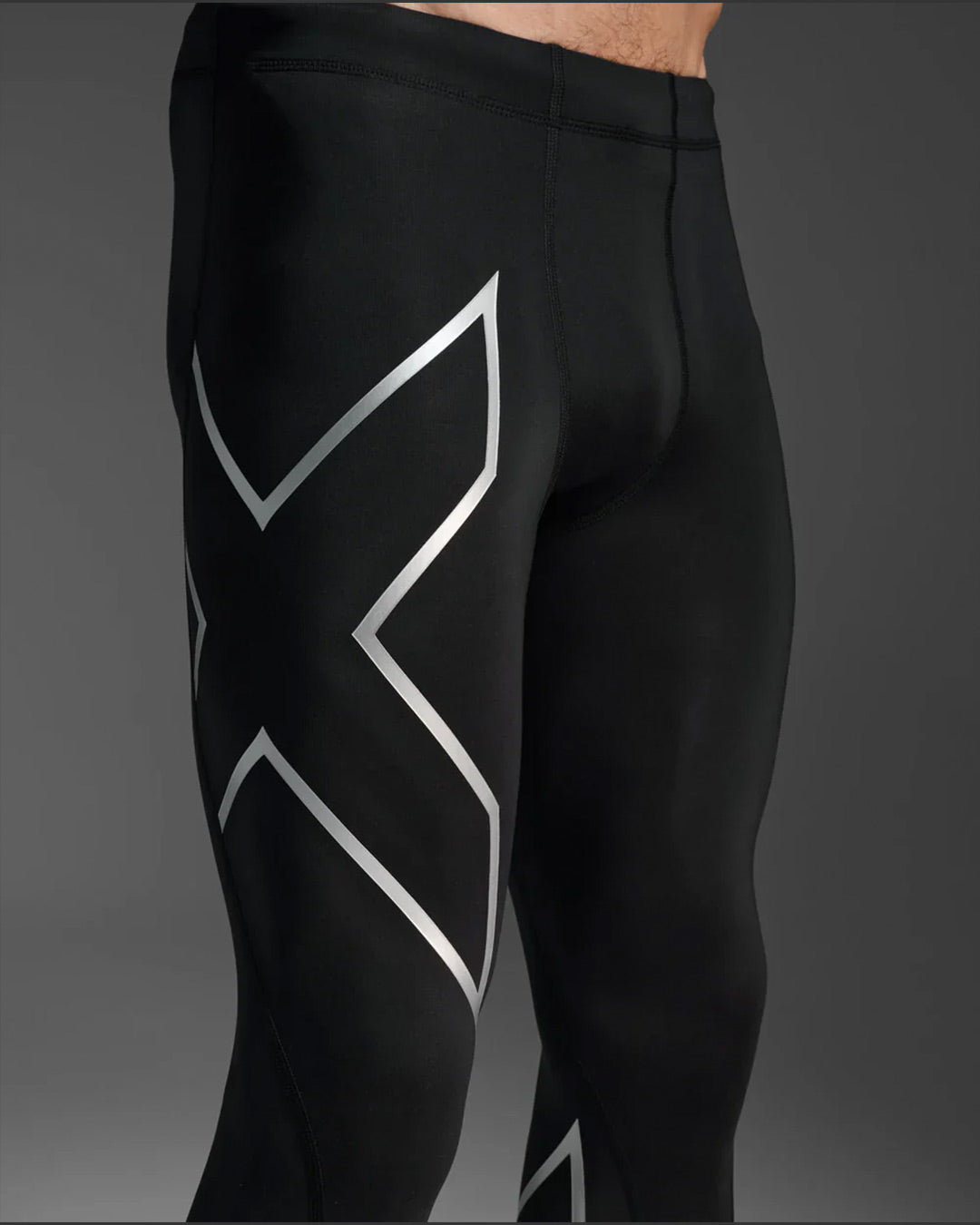 2XU Men's Core Compression Tights - Black/Silver