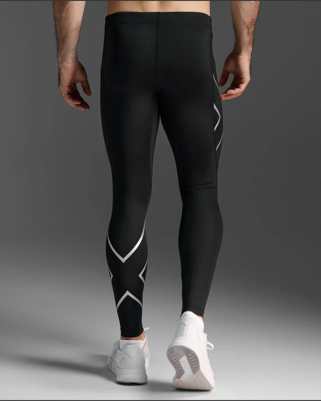 2XU Men's Core Compression Tights - Black/Silver