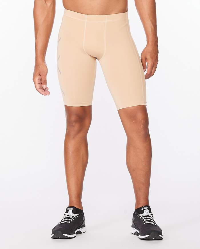 2XU Men's Compression Short- MA3851B  (BGE/SIL)